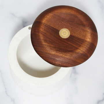 Walnut Salt Well Lid
