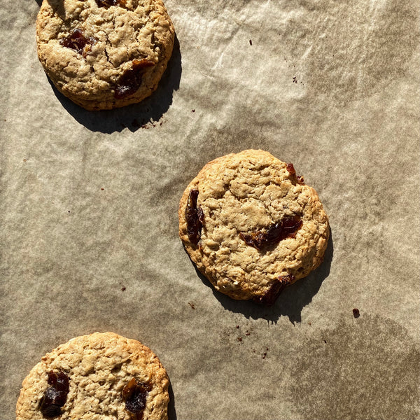 Oat-Date-Allspice-Tahini Cookies