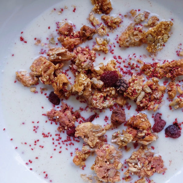 Puffed Grains and Cranberry Cereal