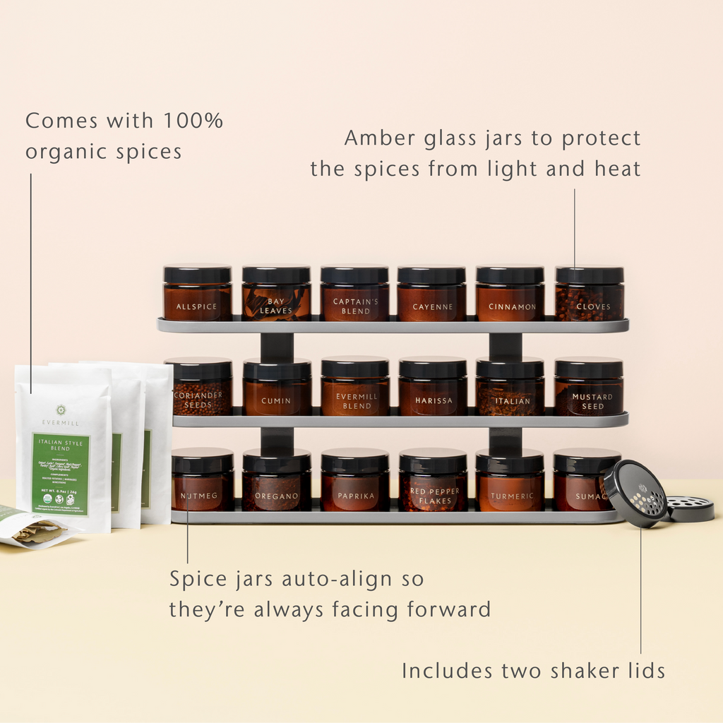 Spices and Rack (Black)