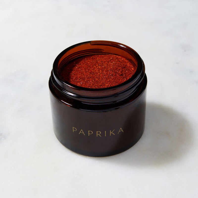 paprika spice jar with spice inside